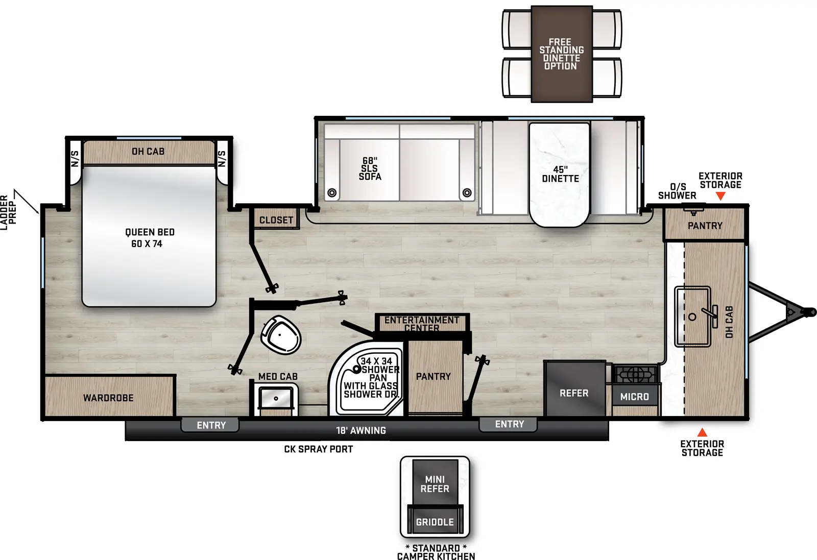 Aurora 260FKDS Floorplan